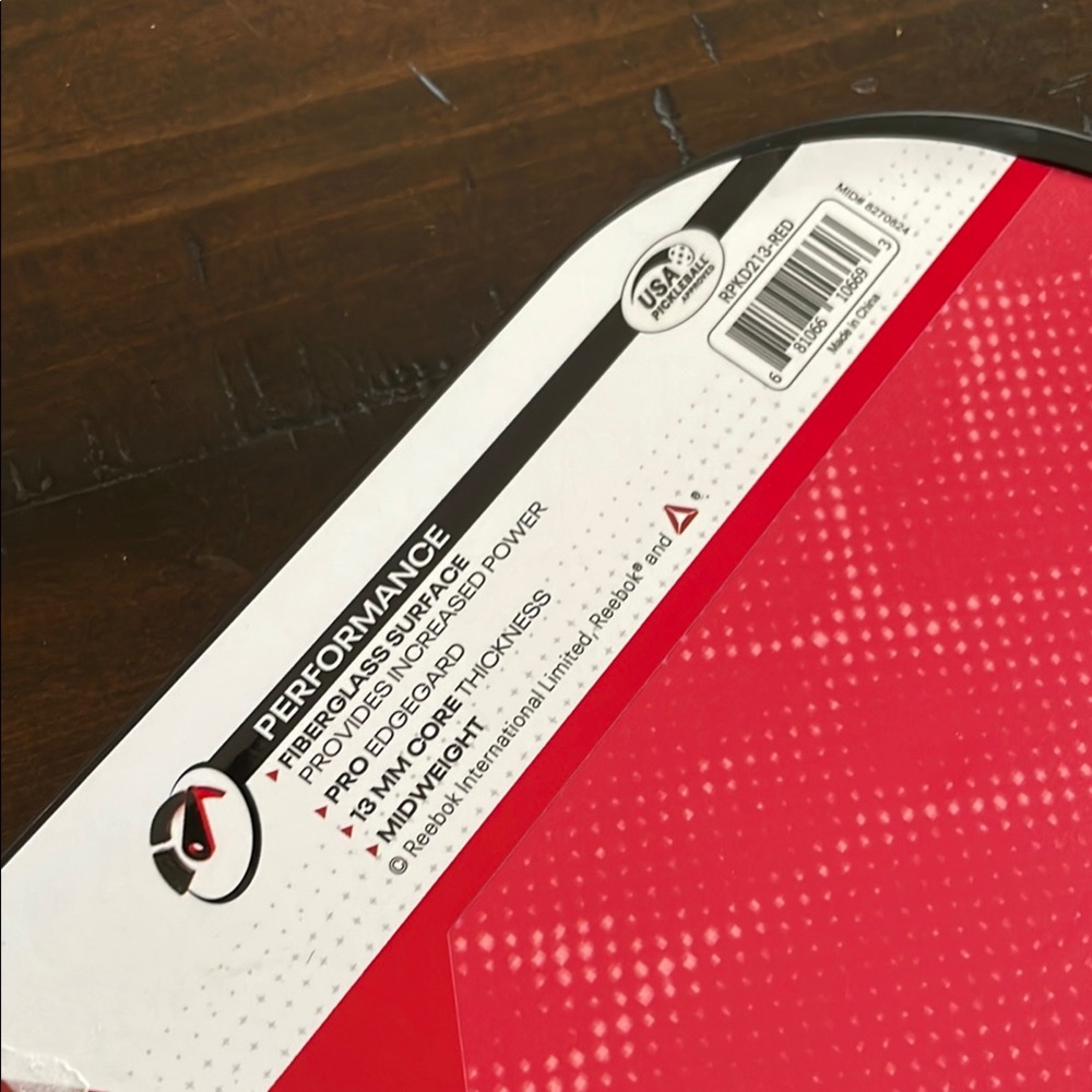 Two Reebok Red Pickleball Paddles - Picture 5 of 7